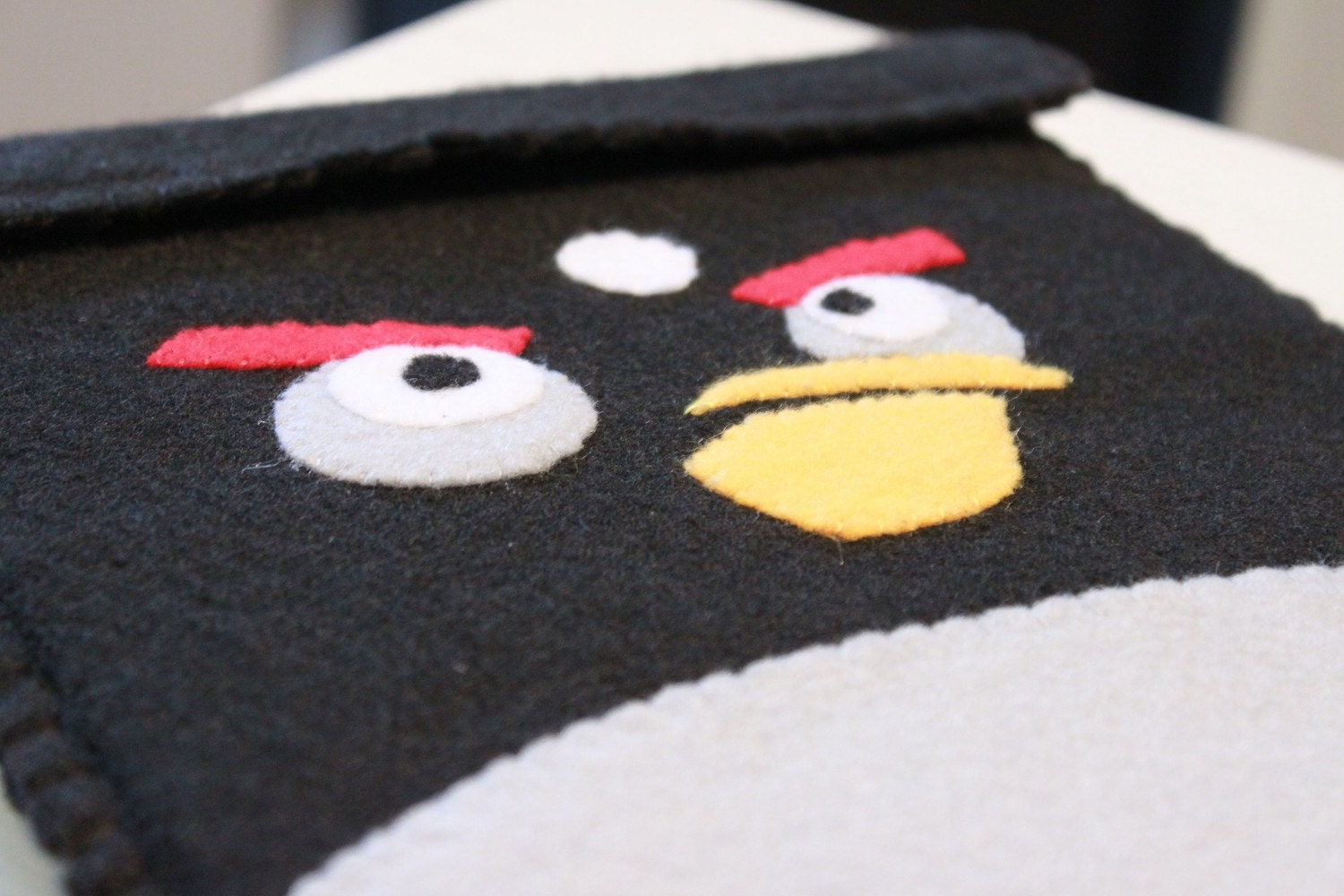 Black Angry Bird iPad 1&2 Case