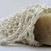 Fair Trade White Hemp Soap Saver Sack. Soap Bag, Pouch