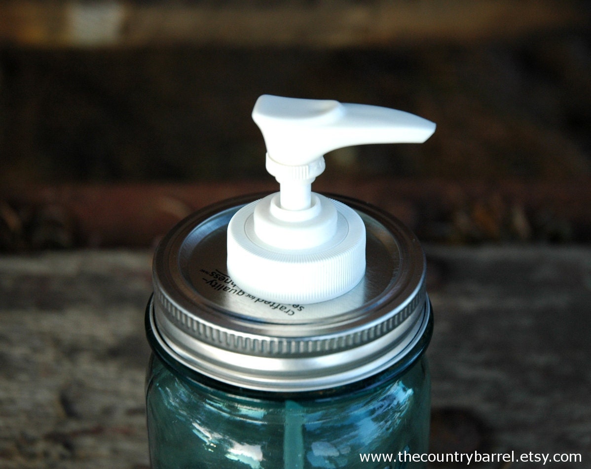 DIY Mason Jar Soap or Lotion Dispenser Pump Lid