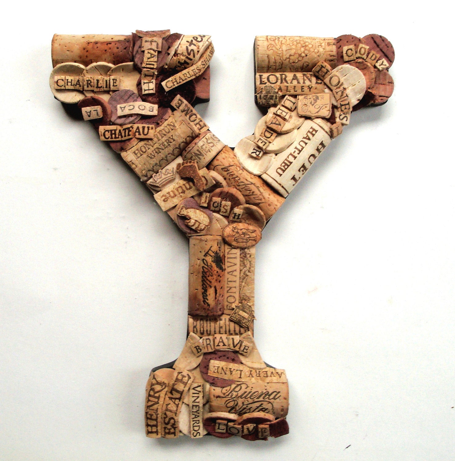 Beautiful Handmade Vintage Wine Cork Letter - Large Size - We Have EVERY Letter