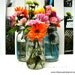 Mason Jar Flower Vases With Frog Lids - Set of 10