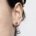 NEW - Tiny Vintage Brass Knot earrings - GOLD FILLED