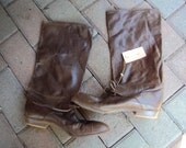 Vintage riding equestrian boots by Joan and David,Couture woman size 7.5 M made in Italy.