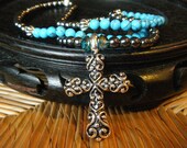 Wisdom & Truth- inspirational crystal gemstone 108 bead mala necklace-boho yoga zen prayer beads