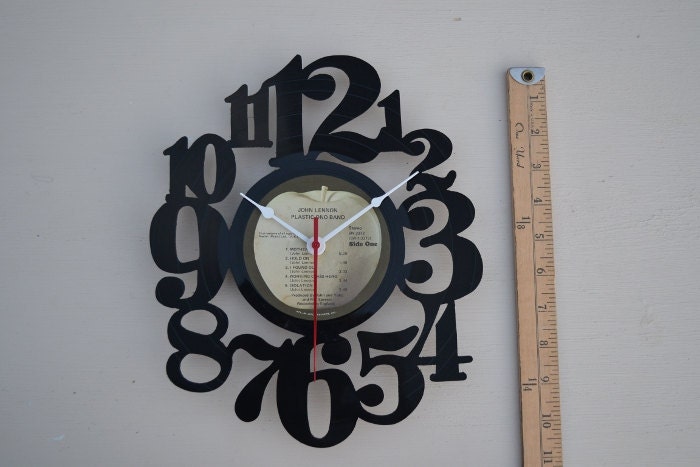 Vinyl Record Clock Album Wall Clock (artist is John Lennon)