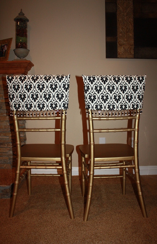 Bride and Groom Chair Covers Reserved by DivineChairDesign