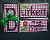 Personalized Wooden Name Blocks - TEACHER (Custom Order)