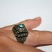 Egyptian Poison Ring Sterling Silver