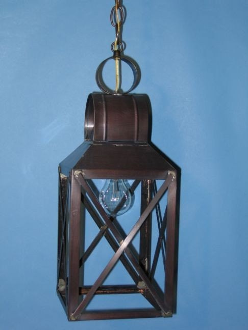 Items similar to Hanging Copper Lantern Barn Light Style 3035XM on Etsy