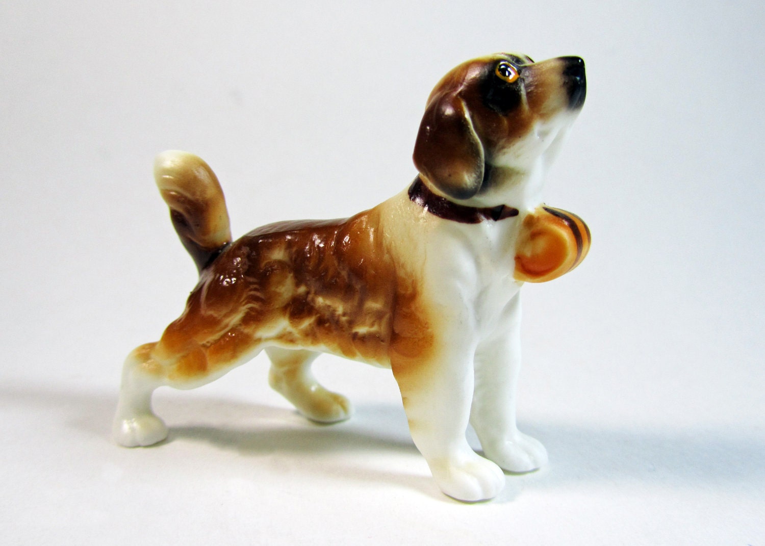 Standing St. Bernard Vintage Dog Collectible Figurine