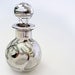 Vintage Sterling Silver Overlay Perfume Bottle with Stopper Art Nouveau