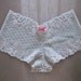 Blue Lace Hipster Panties (Sheer)