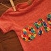Hungry Caterpillar Birthday Shirt Organic Blend rainbow dots primary colors polka dots