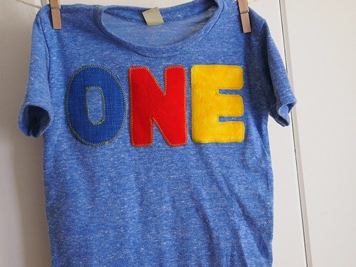 Primary Colors Birthday Tee Organic Shirt Blend perfect for boys or girls all party themes first second third fourth