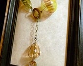 Asymmetrical Yellow Blown Glass Necklace