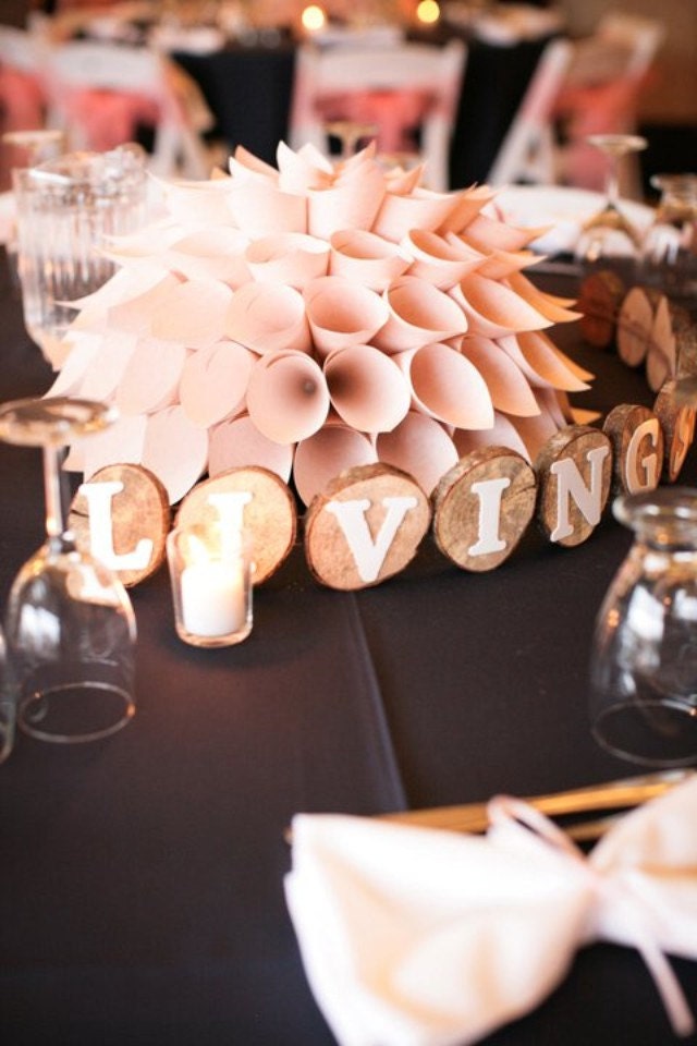 Paper Dahlia Centerpiece Template