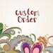 Valentine Day Burlap Custom order for Cheri