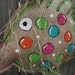 Burlap Fish Door Hanger with Polka Dots