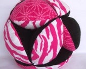 Pink Zebra Print Grab Ball