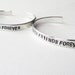 Best Friend Bracelets matching friend jewelry - hand stamped silver