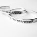 Best Friend Bracelets matching friend jewelry - hand stamped silver