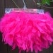 Hot Pink Feather Couture Diaper Cover Bloomer & Headband Fabulous Spring, Summer, Birthday, Cake Smash or New Baby Photo Session Prop