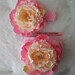 Diaper Cover Photo Shoot Prop Pink Peony Bloomer & Headband Set Valentine, Spring, Easter, New Baby Photo Session Prop