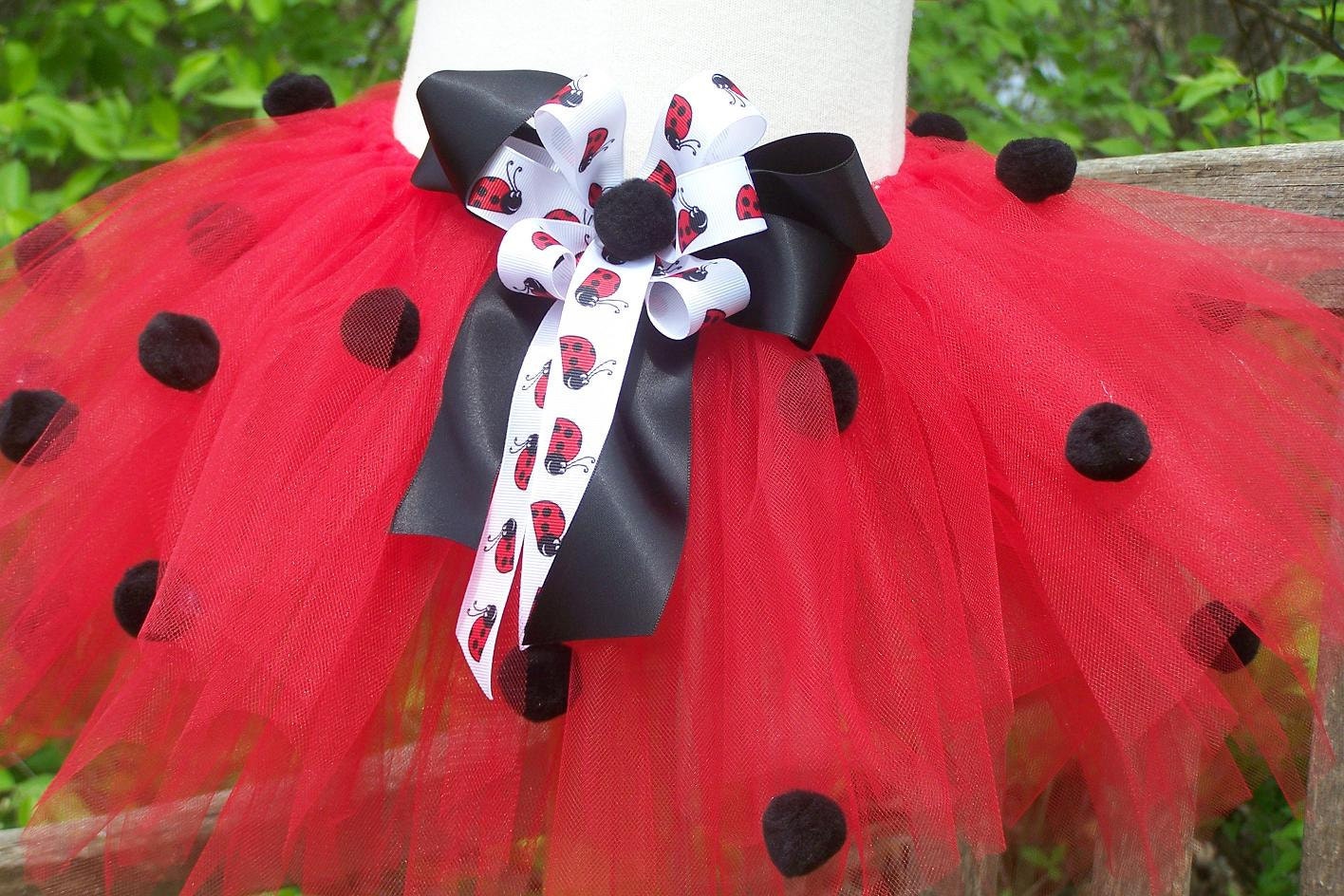 Lady Bug Tutu with Wings