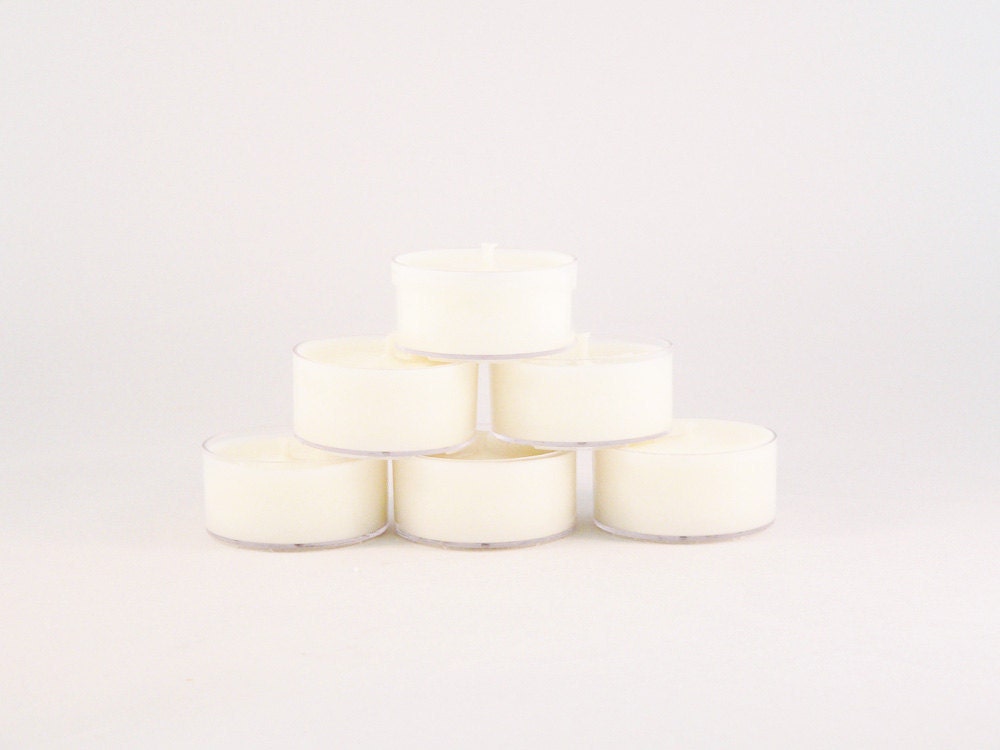 Lily of the Valley Soy Tea Light Candles--Set of 6