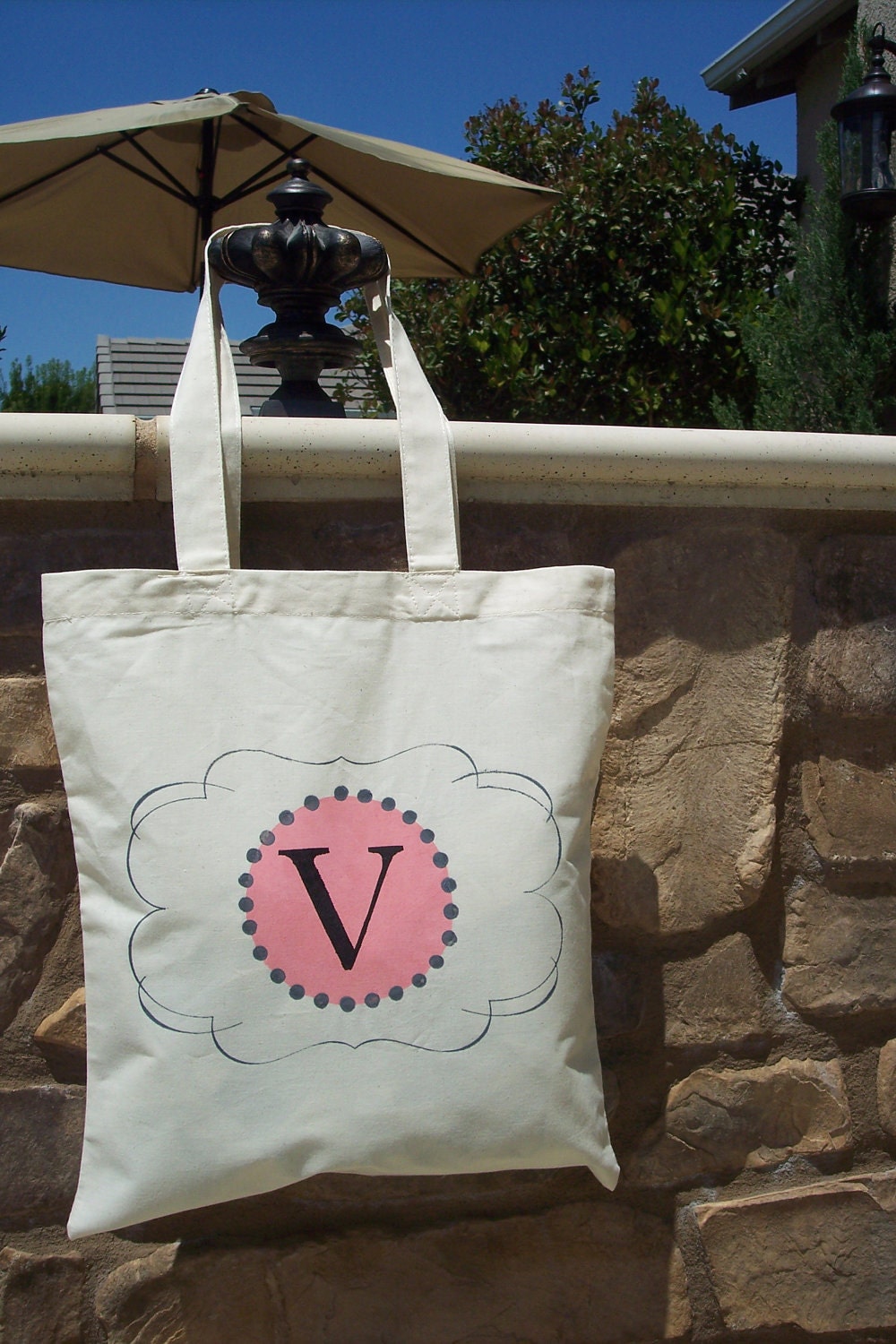1  "CLASSIC TOTE" Bag - Monogrammed Tote Bag - Bridesmaid Tote Bag - Pink - Wedding favor - Market Tote - PersonalizedBag