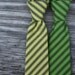 Newborn, Toddler, Boys Neck Tie in Yellow and Gray Strip or Green and Gray Stripe