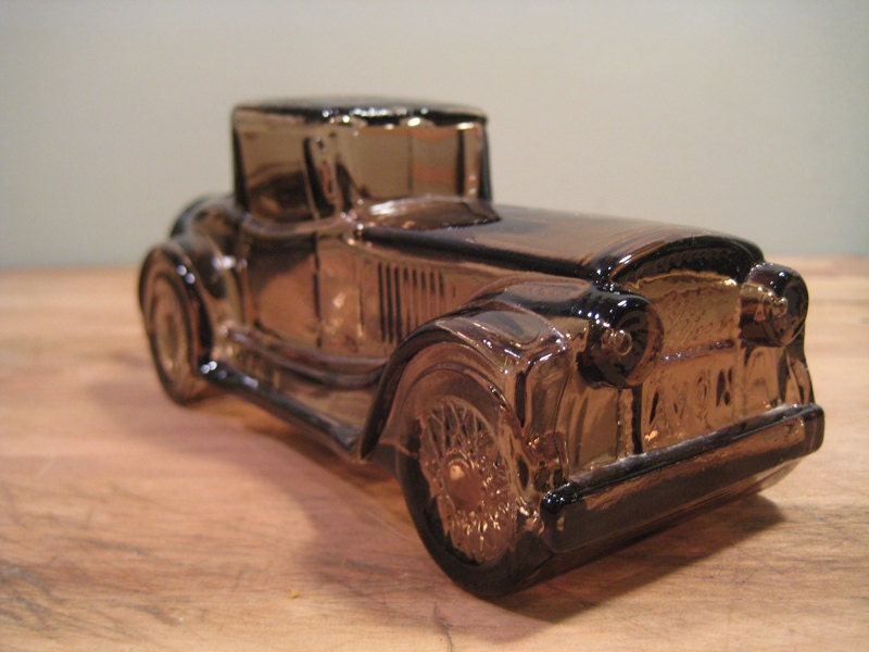 Vintage Avon Glass Car Bottle