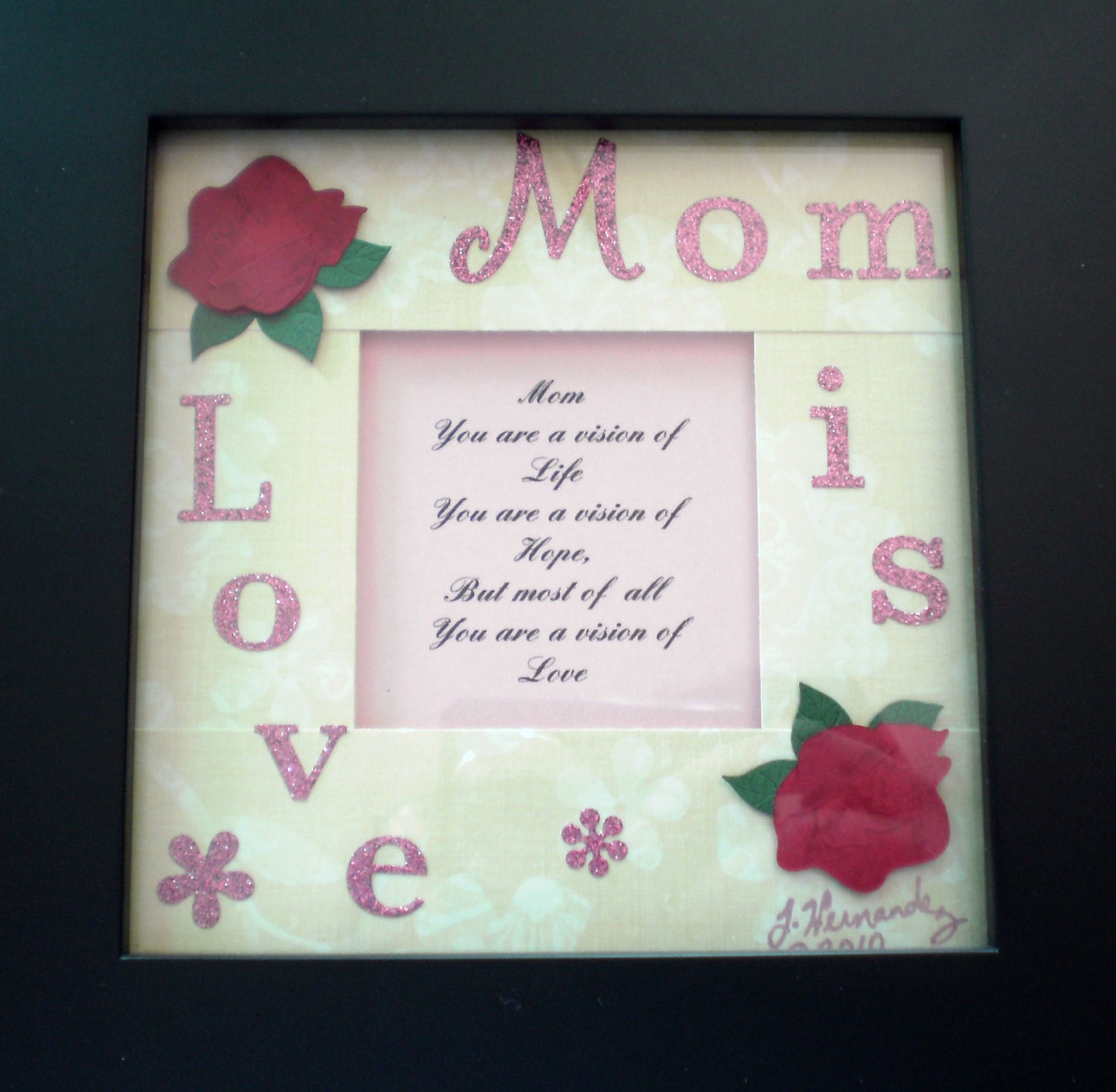 Custom Photo Frame - Limited Edition Mom is Love