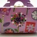Whimsical Flowers Decoupaged Trinket Box with Handle