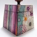 Whimsical Flowers and Stripes Decoupaged Box