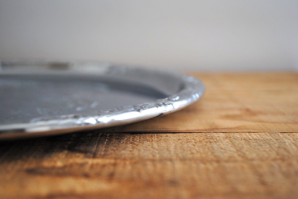Vintage Platter Chrome Swedish - 9" Vintage Chrome Platter