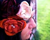 Vintage floral bouquet headband