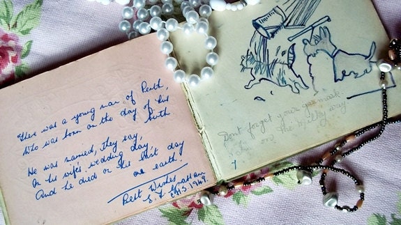 Autograph Book : Little Friendship Book 1931-1949 Owned By a Nurse in Yorkshire England
