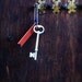 personalized circa 1900 brass skeleton key keychain