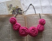 Fuschia Posie Necklace
