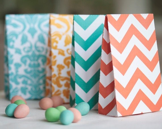 Weeding, baby shower, party Candy favor box printable, damask, polka and chevron by Lafabriqueabricole on Etsy
