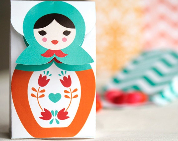 Babushka candy box favor printable by Lafabriqueabricole on Etsy