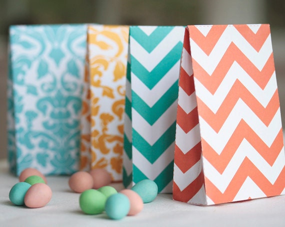 Weeding, baby shower, party Candy favor box printable, damask, polka and chevron by Lafabriqueabricole on Etsy