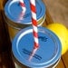 Mason Jar Drink Lids/ Ready for your straw/ Set of 24