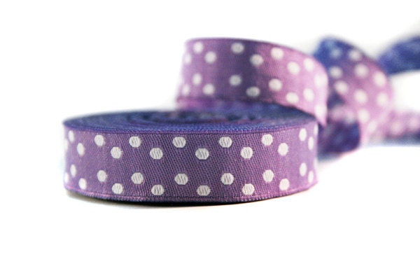 Lila Polkadots Ribbon 3 m