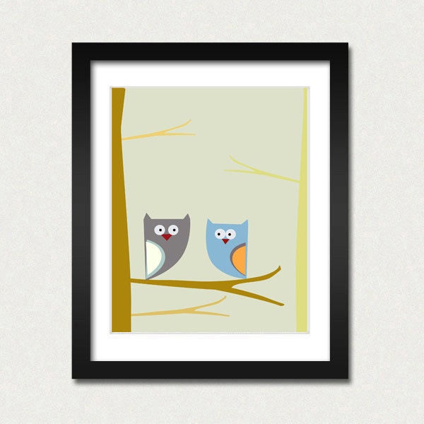 Art Print Owls 8 x 10 Poster Wall Decoration Sale buy 2 get 3