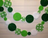 St Patricks Day Irish Garland with Green Polka Dot Felt Il_170x135