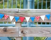 Patriotic Red White and Blue Glitter Felt Bunting Il_170x135