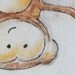MONKEY Baby Animal 4"x4" Unframed Art Print for baby / infant nursery, or toddler or child's room