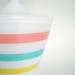 1950s Fire King Pastel Stripes / Colonial Grease Jar